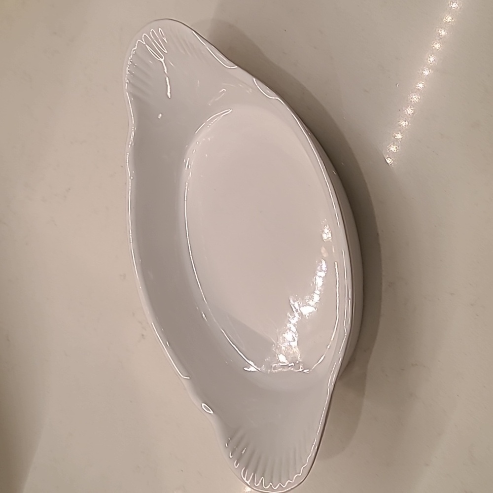 World Market White Casserole Dish